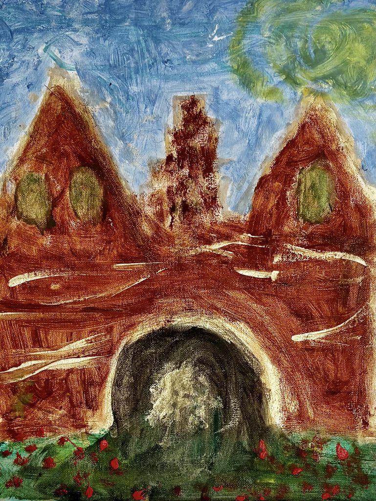 Das Holstentor als Ölbild