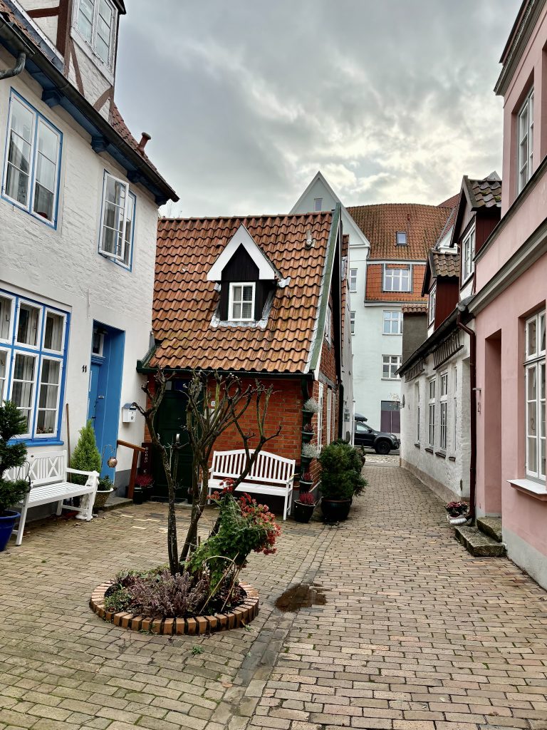 Gang in Lübeck