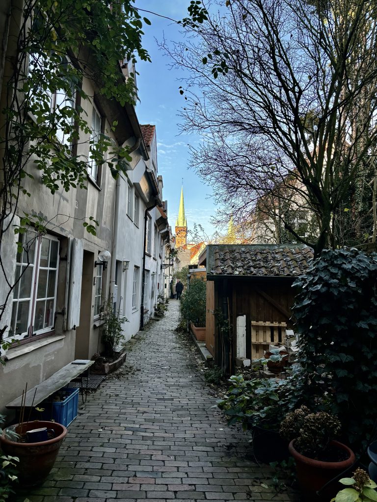 Gang in Lübeck
