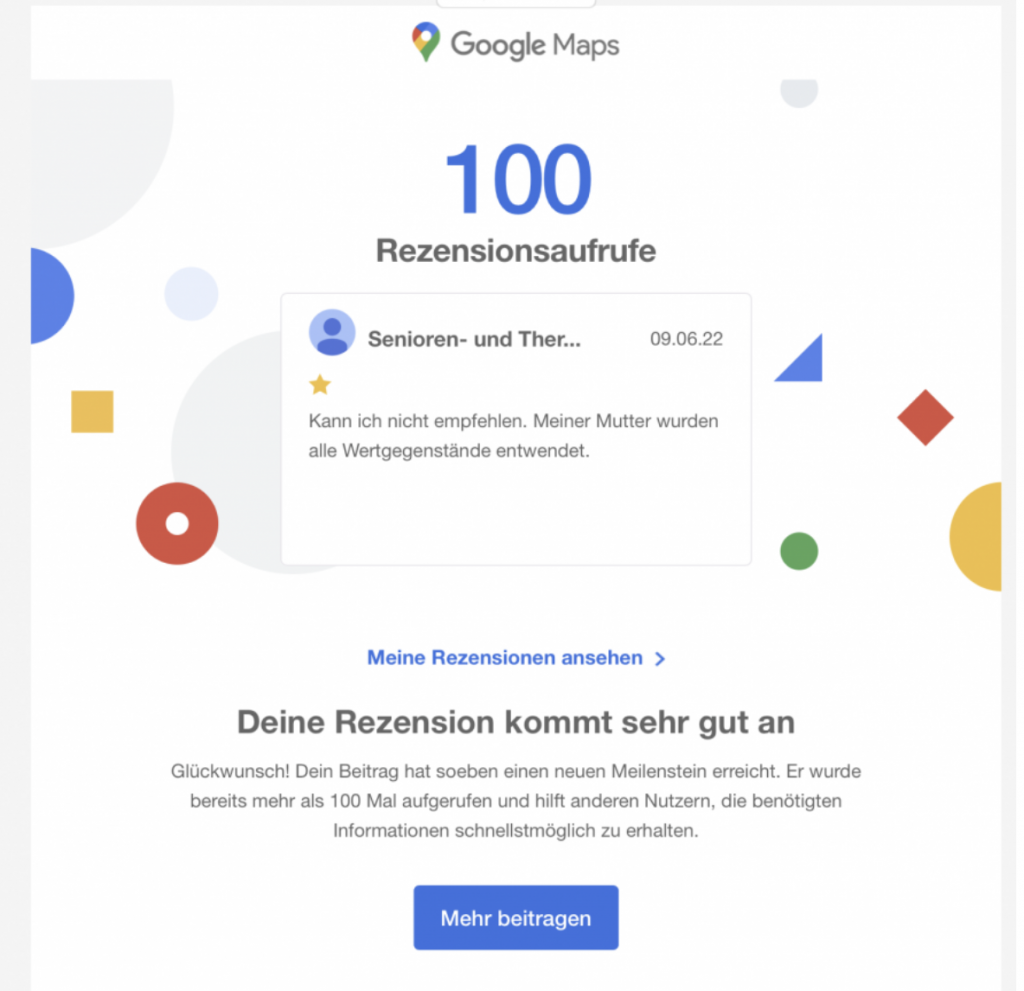 Google Rezension