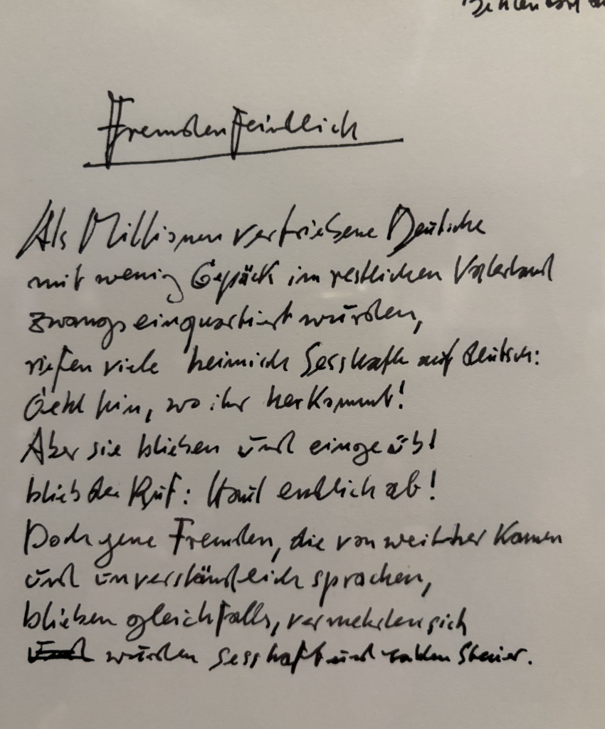 Originalschrift Günter Grass