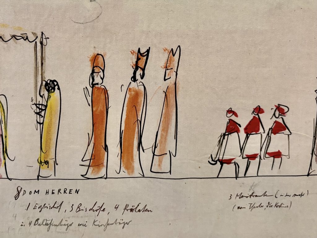 Grafikrolle von Alfred Mahlau im Lübecker Behnhaus Drägerhaus
