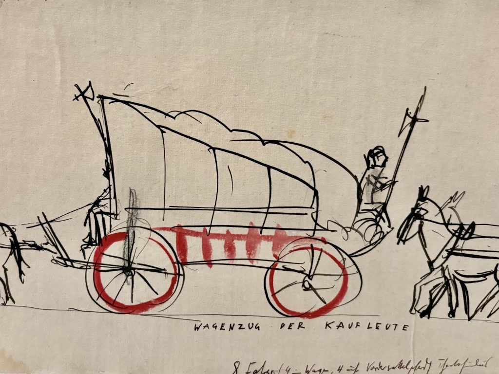 Grafikrolle von Alfred Mahlau im Lübecker Behnhaus Drägerhaus