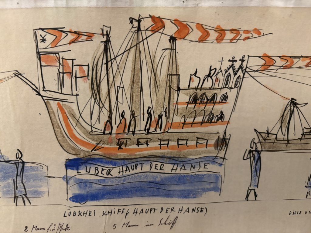 Grafikrolle von Alfred Mahlau im Lübecker Behnhaus Drägerhaus