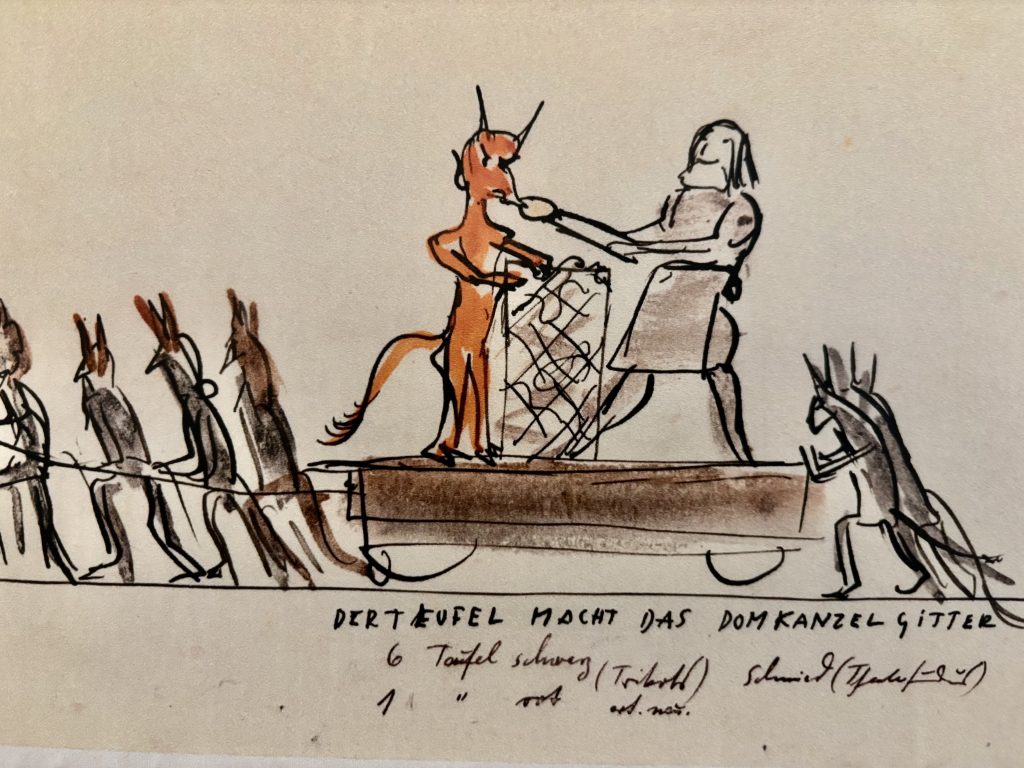 Grafikrolle von Alfred Mahlau im Lübecker Behnhaus Drägerhaus