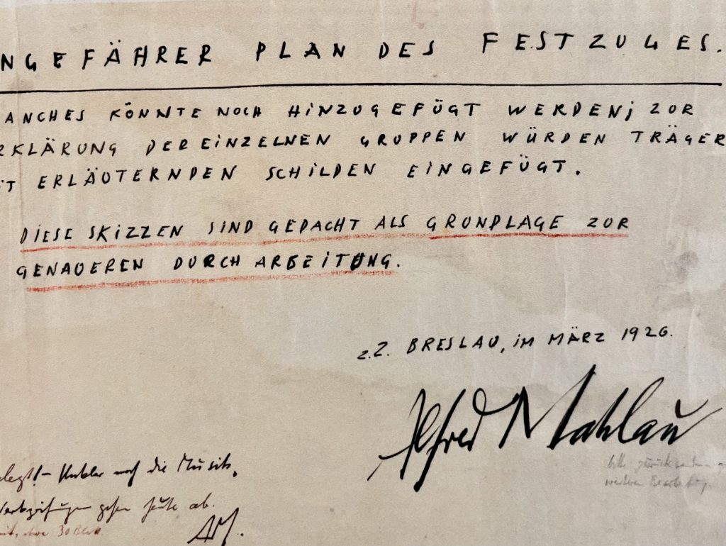Grafikrolle von Alfred Mahlau im Lübecker Behnhaus Drägerhaus